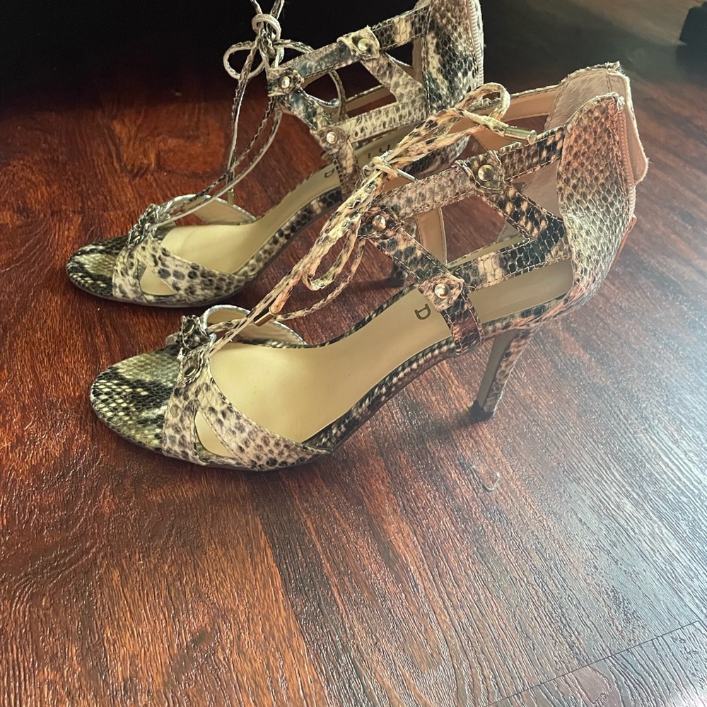 Animal Print Heeled Sandal - Picture 3 of 7